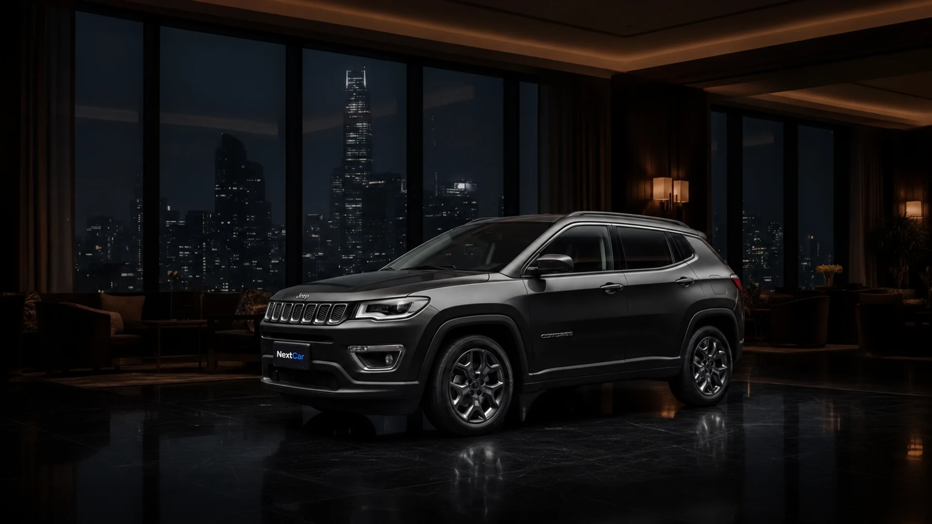 Jeep Compass em um ambiente urbano
